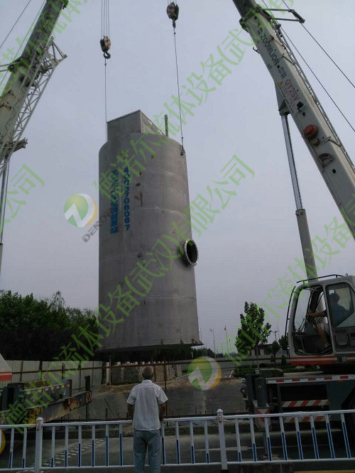 一體化泵站安裝現(xiàn)場(chǎng)